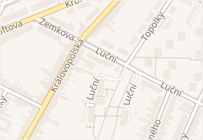 Královopolská v obci Brno - mapa ulice