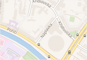 Křídlovická v obci Brno - mapa ulice