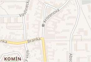 Kristenova v obci Brno - mapa ulice