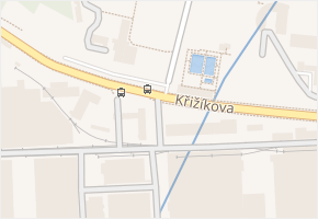 Křižíkova v obci Brno - mapa ulice