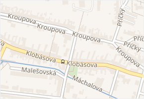 Kroupova v obci Brno - mapa ulice