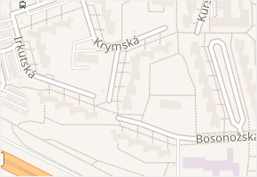 Krymská v obci Brno - mapa ulice