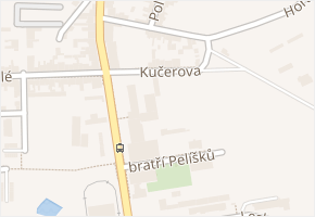 Kučerova v obci Brno - mapa ulice