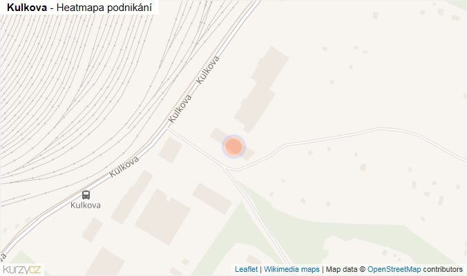 Mapa Kulkova - Firmy v ulici.
