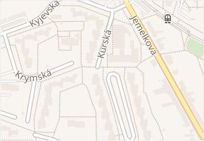Kurská v obci Brno - mapa ulice