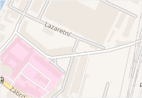 Lazaretní v obci Brno - mapa ulice