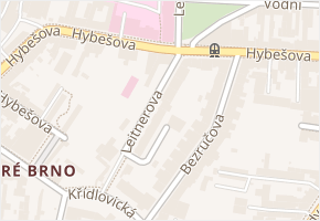 Leitnerova v obci Brno - mapa ulice