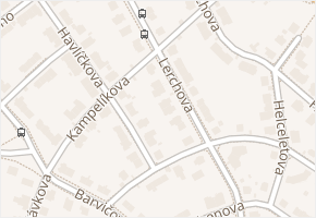 Lerchova v obci Brno - mapa ulice