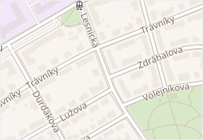 Lesnická v obci Brno - mapa ulice