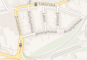 Letní v obci Brno - mapa ulice