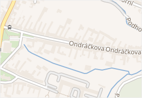Líšeň v obci Brno - mapa části obce