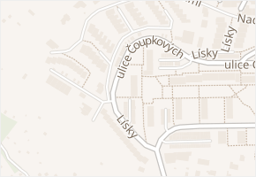 Lísky v obci Brno - mapa ulice