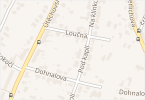 Loučná v obci Brno - mapa ulice