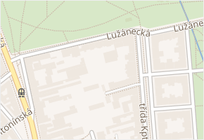 Lužánecká v obci Brno - mapa ulice