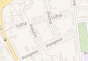 Lužná v obci Brno - mapa ulice