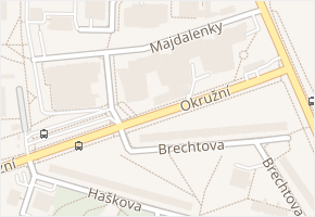 Majdalenky v obci Brno - mapa ulice