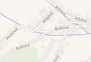 Májová v obci Brno - mapa ulice