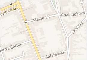 Malátova v obci Brno - mapa ulice
