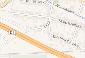 Malostranská v obci Brno - mapa ulice