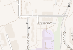 Masarova v obci Brno - mapa ulice
