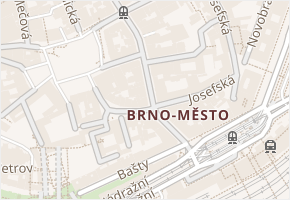 Masarykova v obci Brno - mapa ulice