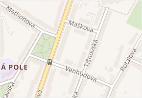 Maškova v obci Brno - mapa ulice