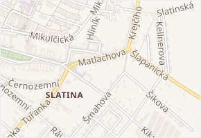 Matlachova v obci Brno - mapa ulice