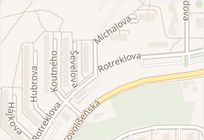 Michalova v obci Brno - mapa ulice