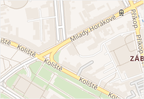 Milady Horákové v obci Brno - mapa ulice