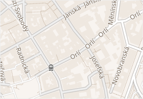 Minoritská v obci Brno - mapa ulice