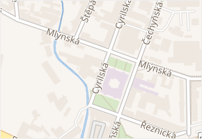 Mlýnská v obci Brno - mapa ulice