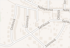 Modřínová v obci Brno - mapa ulice