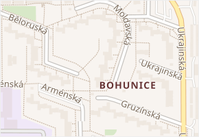 Moldavská v obci Brno - mapa ulice