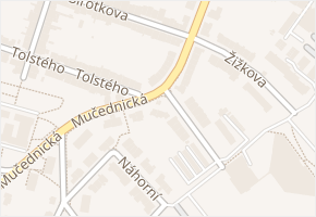 Mučednická v obci Brno - mapa ulice