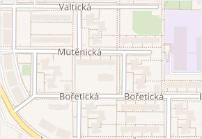 Mutěnická v obci Brno - mapa ulice