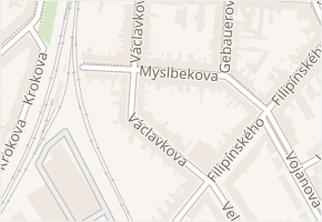 Myslbekova v obci Brno - mapa ulice