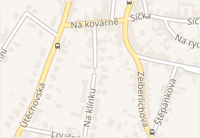 Na klínku v obci Brno - mapa ulice