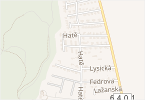 Na Nivách v obci Brno - mapa ulice