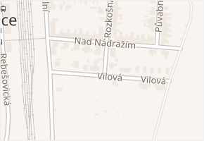 Nad nádražím v obci Brno - mapa ulice