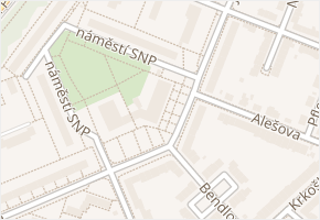náměstí SNP v obci Brno - mapa ulice