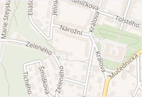 Nárožní v obci Brno - mapa ulice