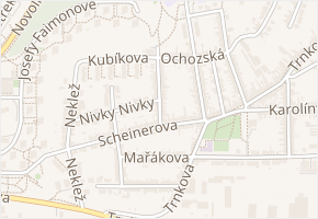 Nešverova v obci Brno - mapa ulice