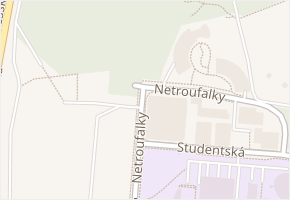 Netroufalky v obci Brno - mapa ulice