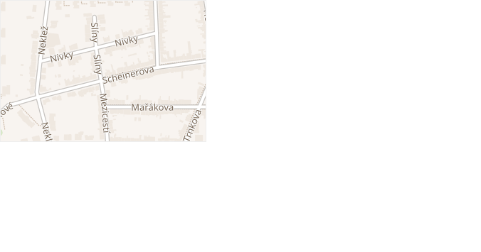 Nivky v obci Brno - mapa ulice