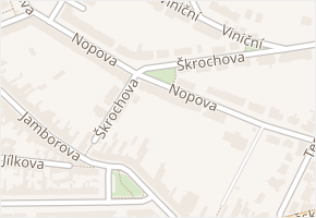 Nopova v obci Brno - mapa ulice