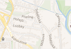 Nouzová v obci Brno - mapa ulice