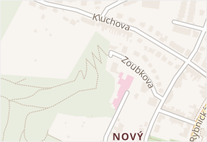 Nový Lískovec v obci Brno - mapa části obce