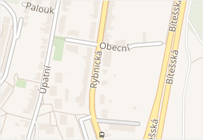 Obecní v obci Brno - mapa ulice