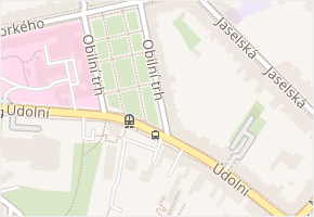 Obilní trh v obci Brno - mapa ulice