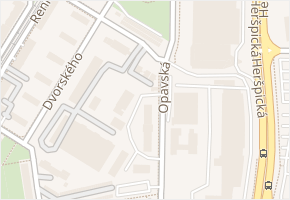 Opavská v obci Brno - mapa ulice